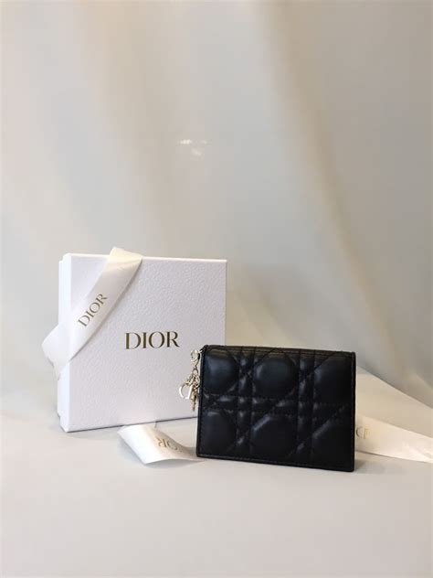 lady dior cardholer|lady dior flap card holder.